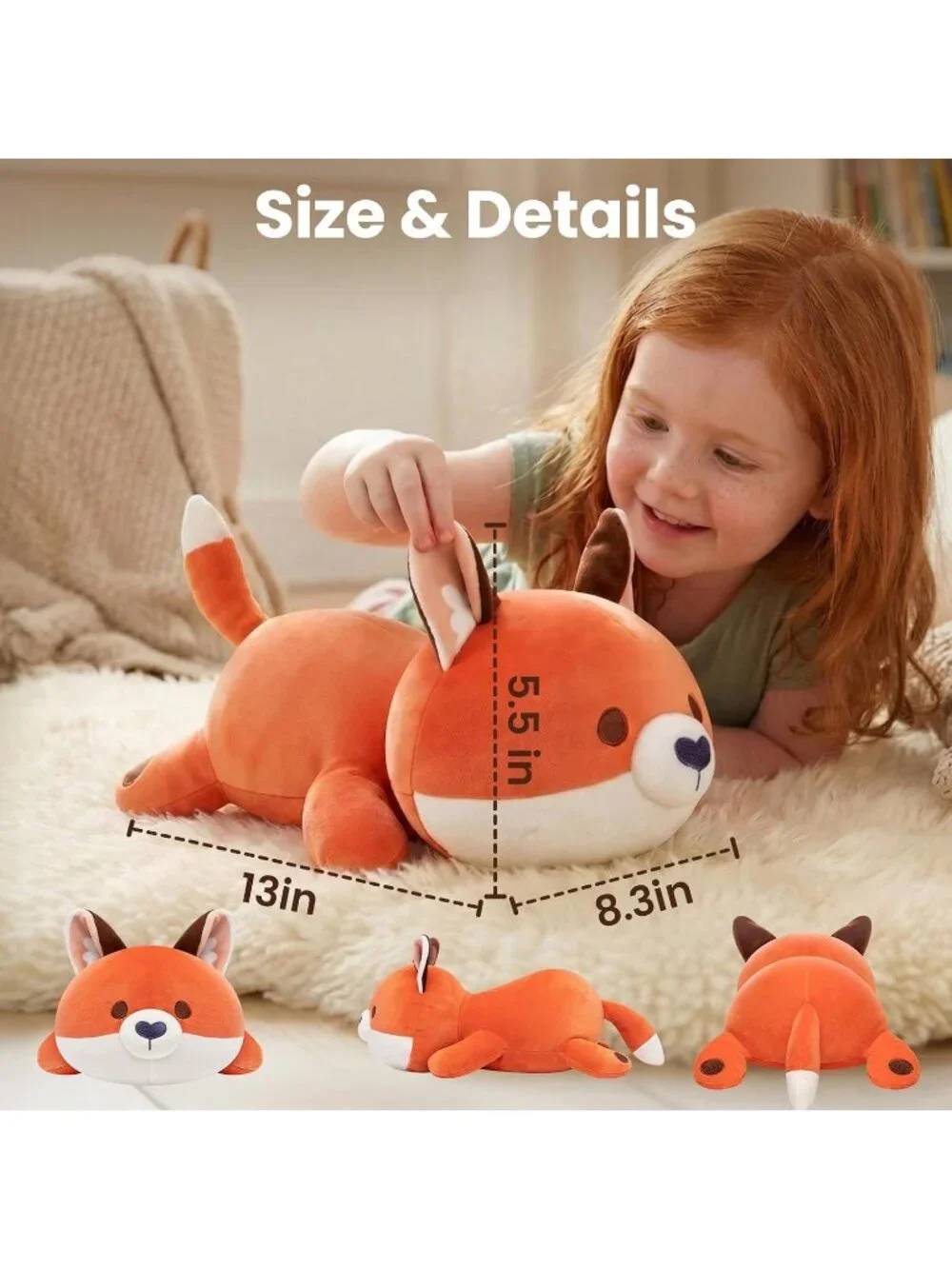 Red Fox Plush Pillow 13